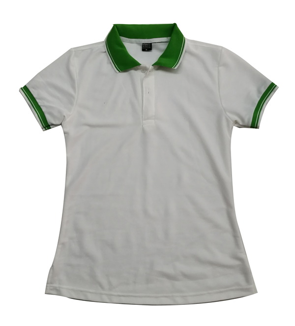 เสื้อโปโลผู้หญิงสีขาว