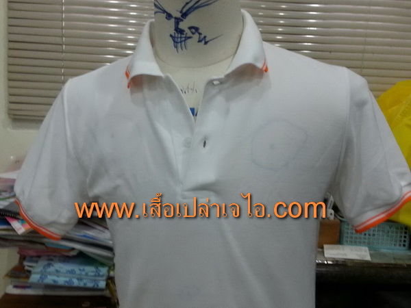 เสื้อโปโลคอขริบส้ม