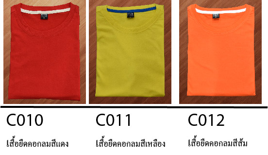 เสื้อยืดคอกลม C10-12