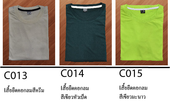 เสื้อยืดคอกลม C13-15