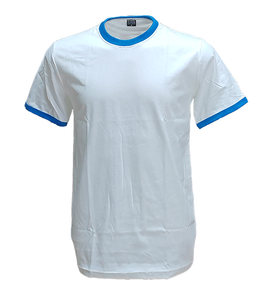 เสื้อยืดขาวกุ้นฟ้าะเล