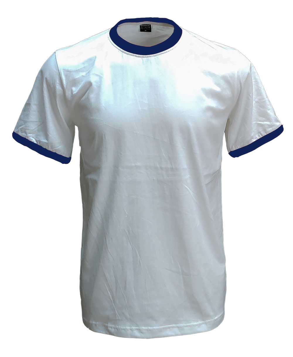 เสื้อยืดสีขาวกุ้นกรม C20106