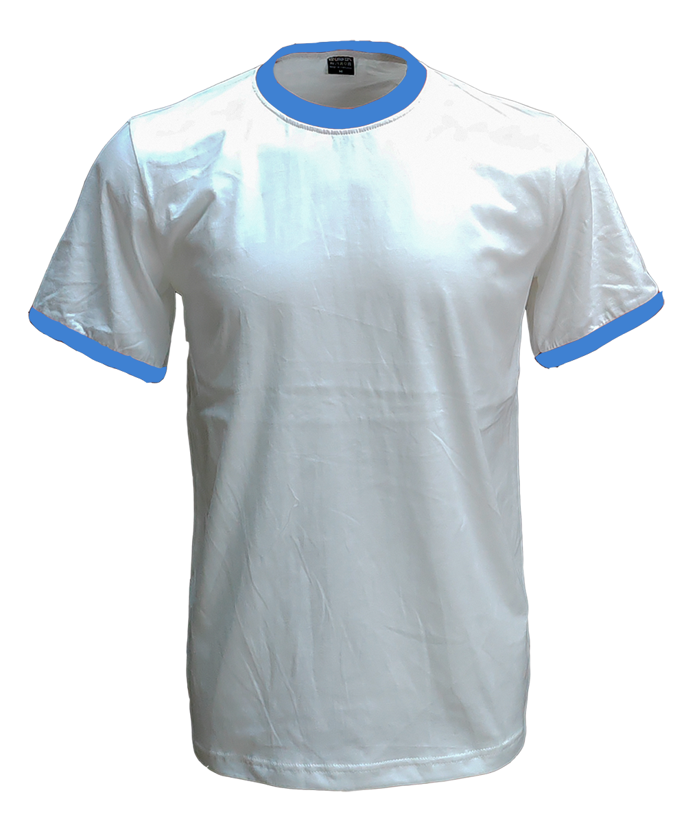 เสื้อยืดสีขาวกุ้นฟ้า C20112