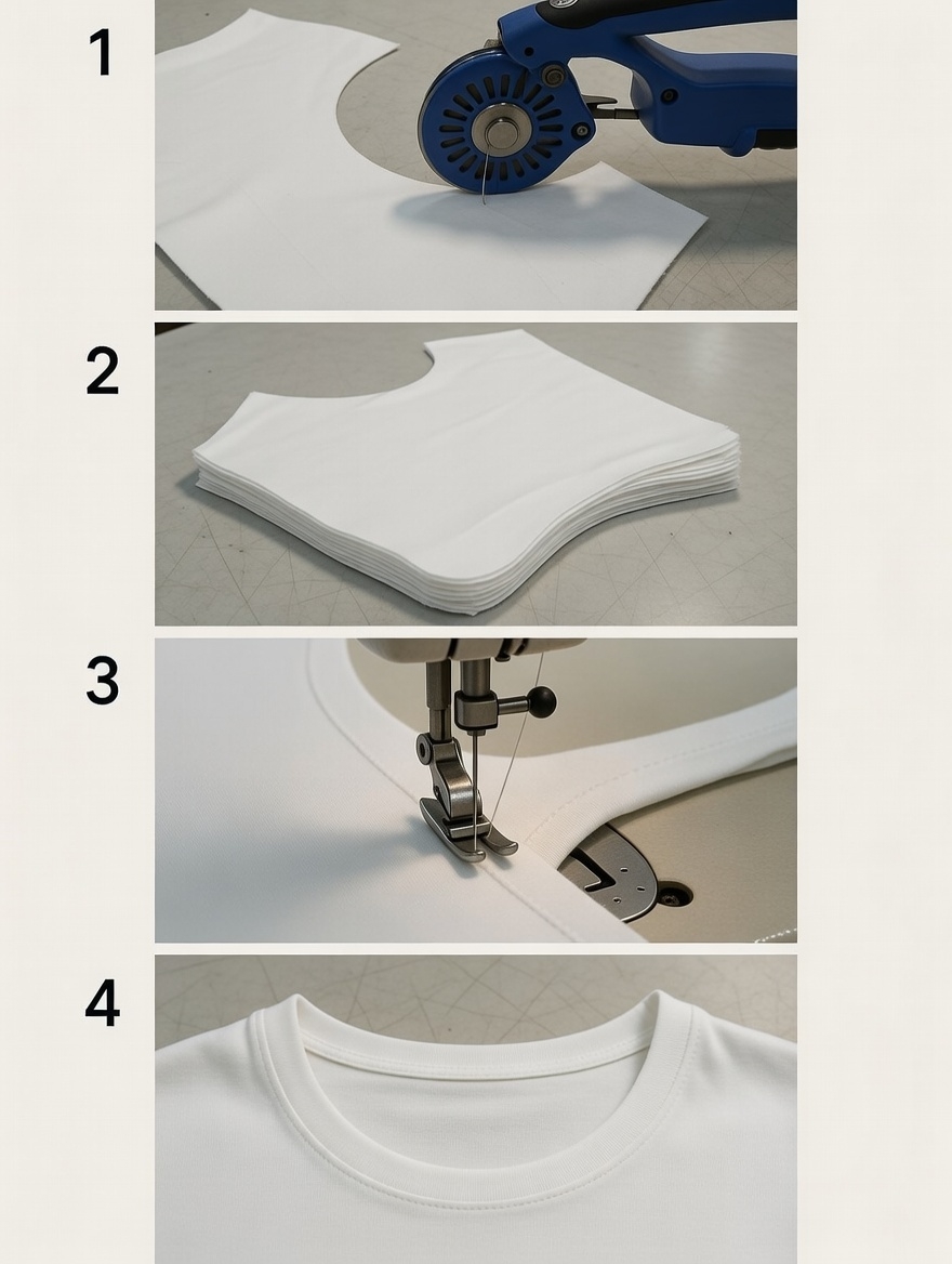 เสื้อ ยืด คอกลม สี ขาว ผ้าคอตตอน 100% ไม่บาง สวมใส่แล้วมั่นใจ