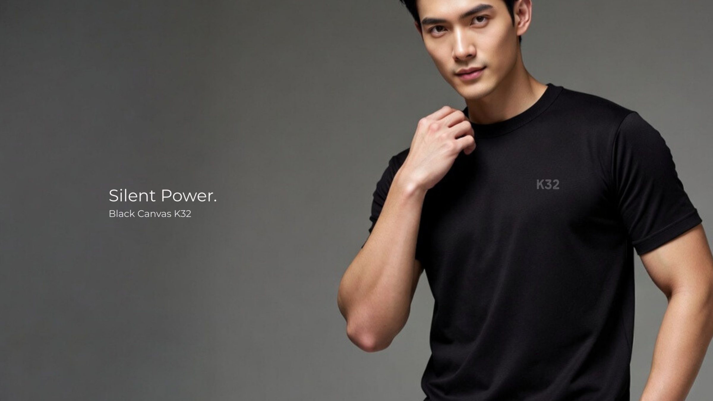 เสื้อยืดคอกลมสีดำ ทรงสวย มาตรฐานสากล