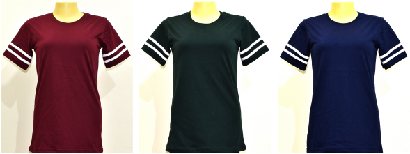 เสื้อยืดแขนสองขีด