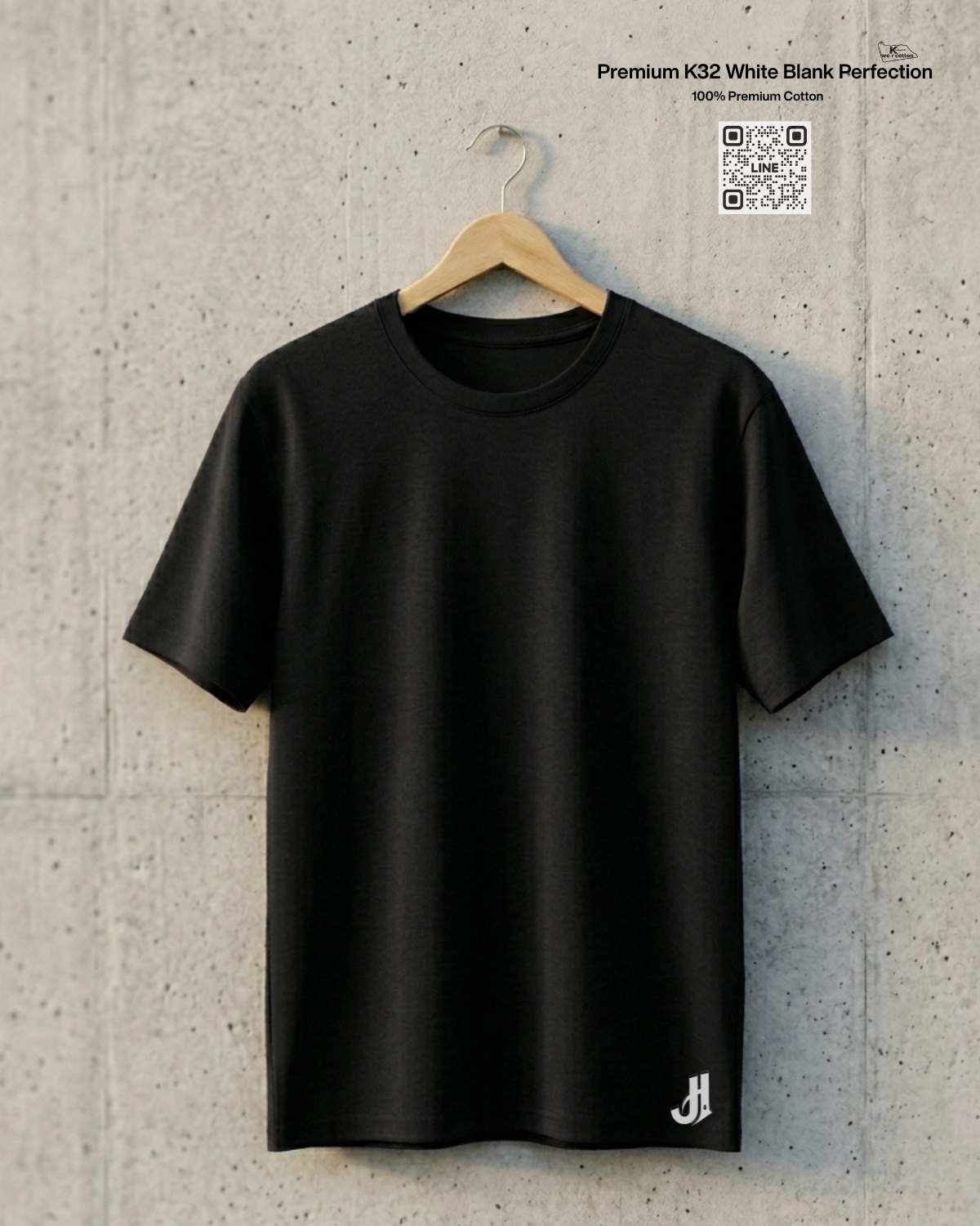 คอกลม สี ดำ ราคาโรงงาน สำหรับสั่งผลิตจำนวนมาก