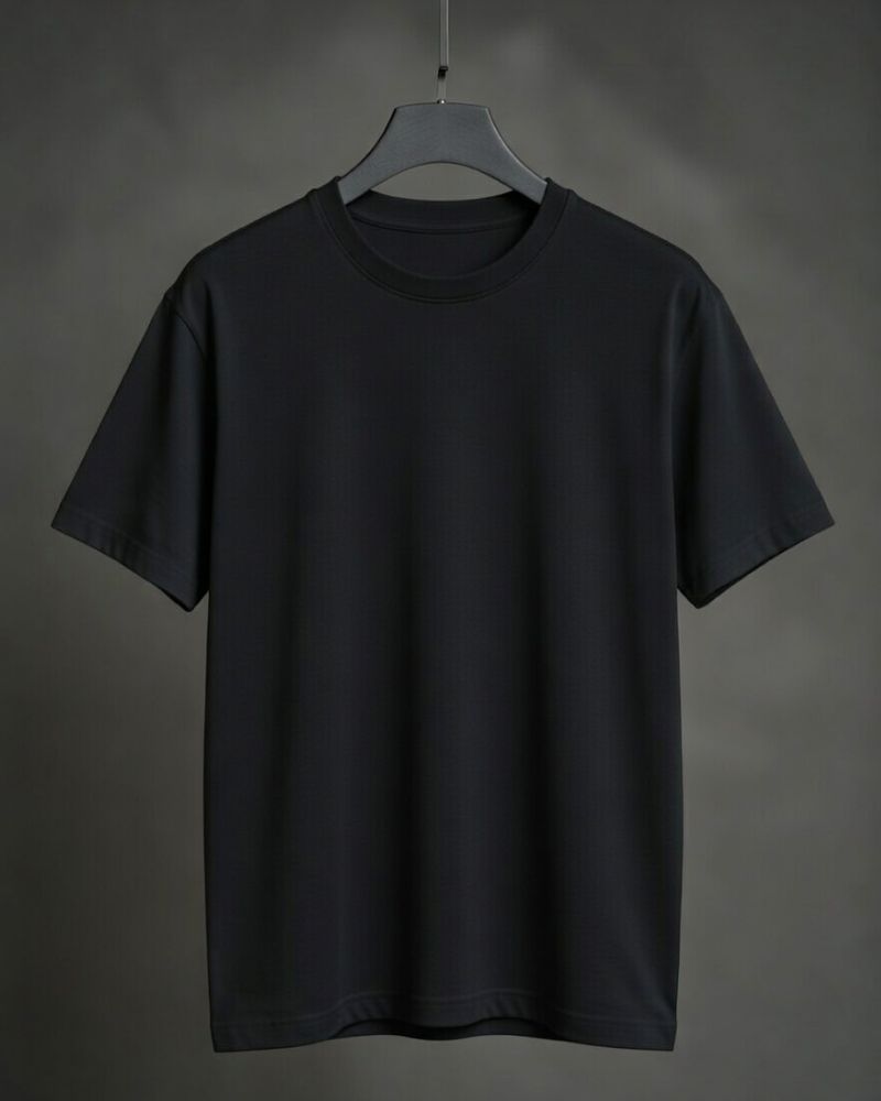 เสื้อ คอตตอน สี ดำ เกรดพรีเมียม เนื้อผ้าหนานุ่ม