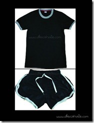 เสื้อกางเกงดำกุ้นเทา