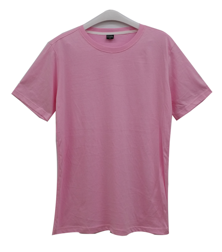 เสื้อยืดคอกลมสีชมพู C1008
