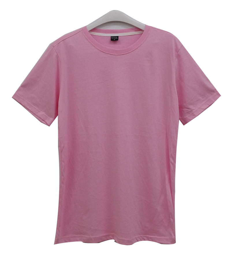 เสื้อยืดคอกลมสีชมพู C1008