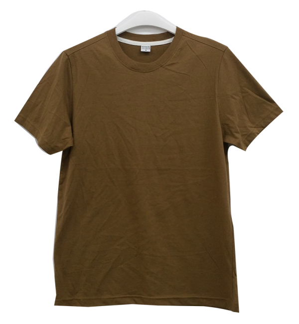 เสื้อยืดคอกลมสีน้ำตาล C1017