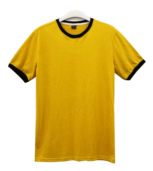 เสื้อยืดเหลืองไพรกุ้นดำ