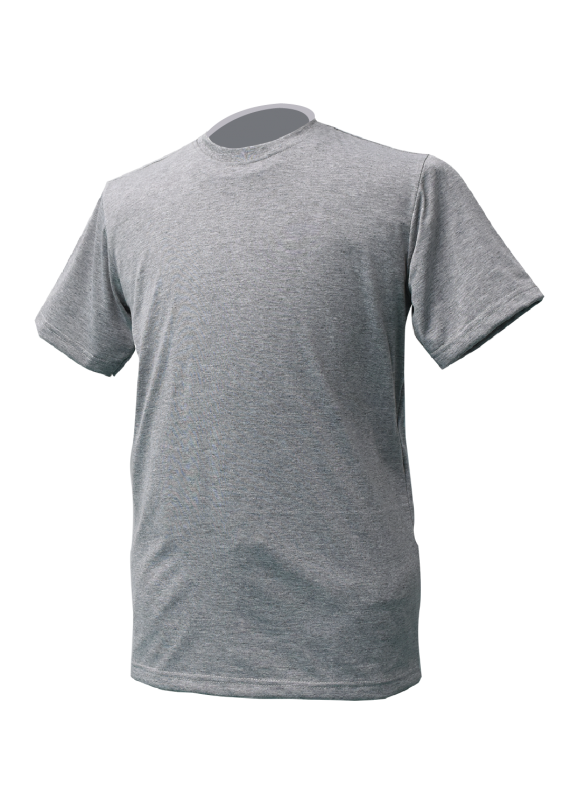 เสื้อยืดคอกลมสีเทา