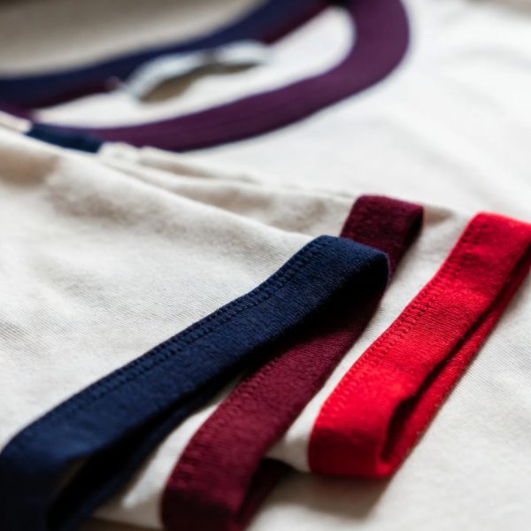 เสื้อกุ๊นคอแขนแท้, ผ้า Cotton K32 พรีเมียม, Ringer Tee คุณภาพสูง