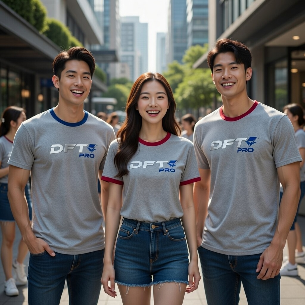 เสื้อกุ๊นคอแขนพรีเมียมพร้อมสกรีนลายแบรนด์ ผลลัพธ์แบรนด์ระดับสากล