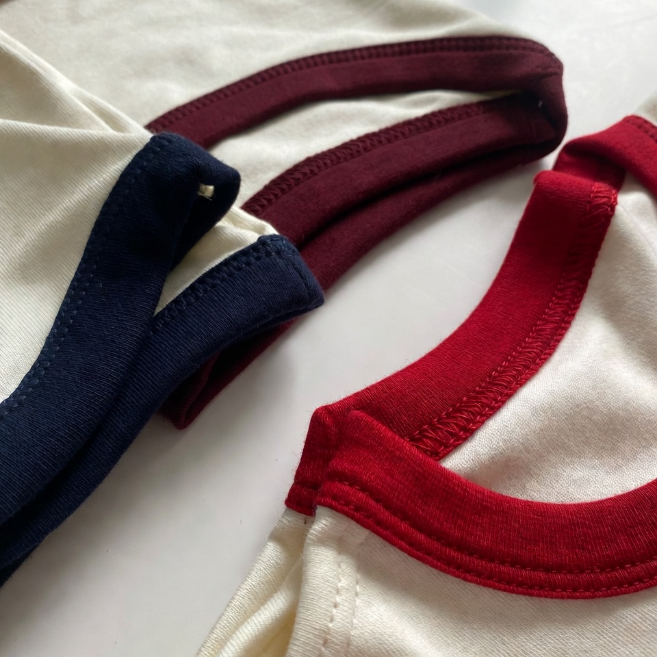 เสื้อกุ๊นคอแขน K32 พรีเมียม เฟิร์ม ทรงวินเทจ 90s ใส่สบายทั้งวัน