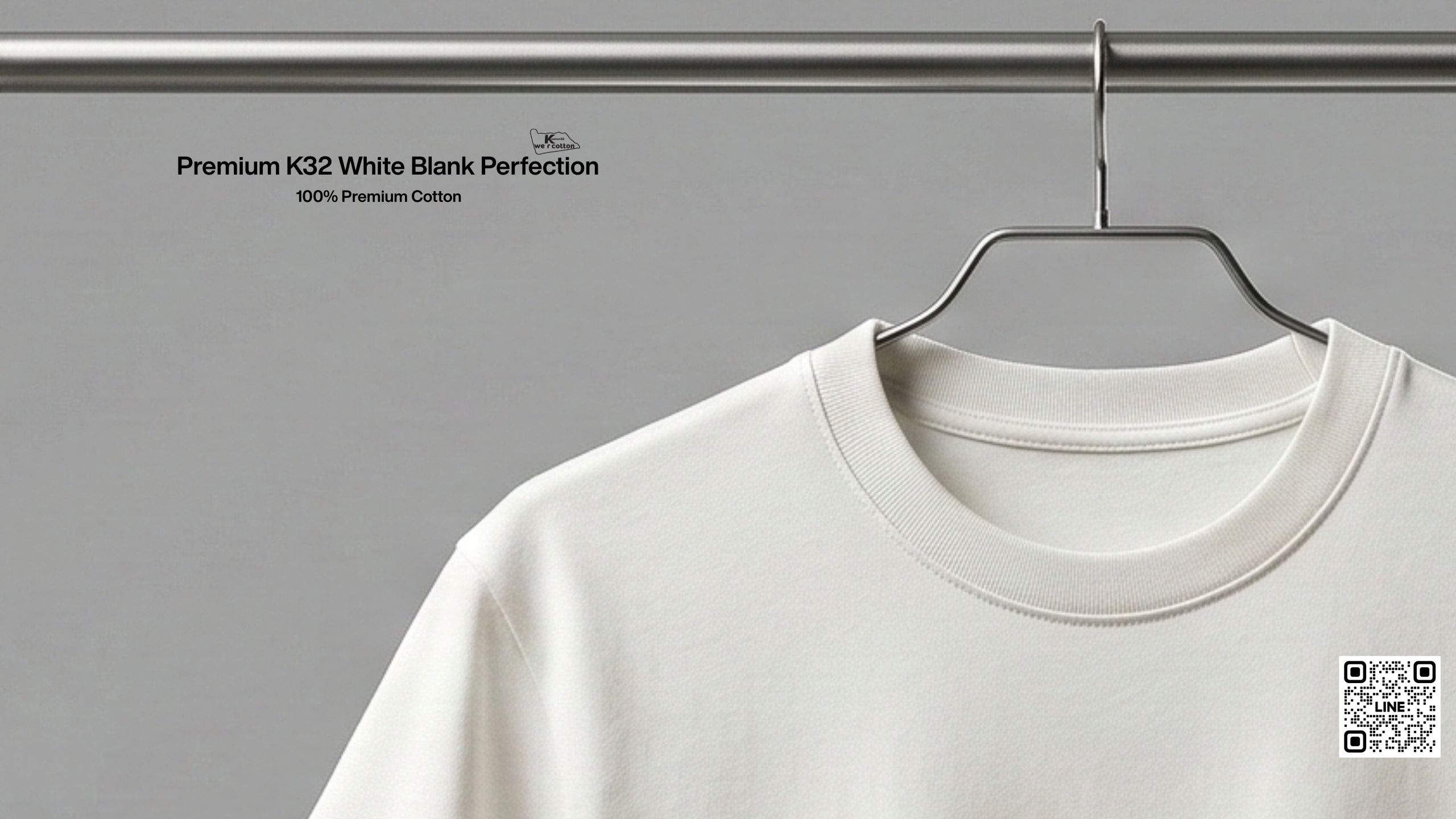 เสื้อยืดสีขาวคอกลม-ทรงสวย-Unisex