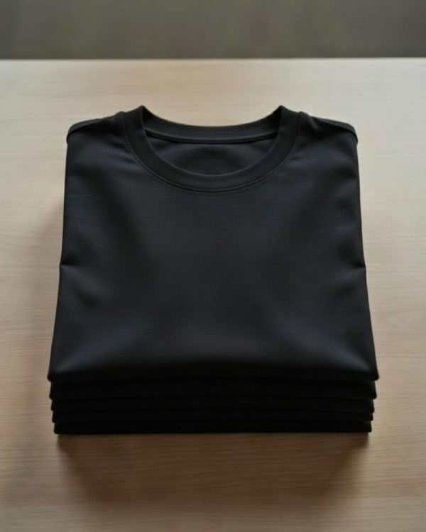 เสื้อ ยืด คอกลม ดำ เกรดส่งออก คุณภาพห้างสรรพสินค้า