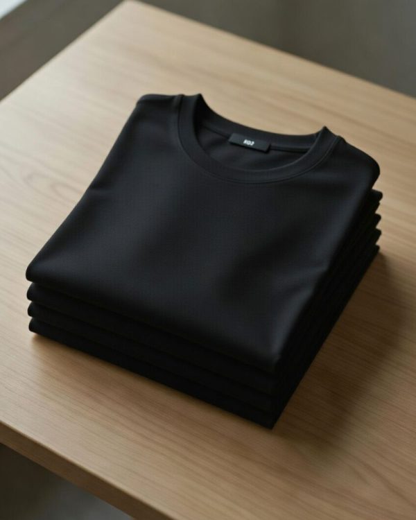 เสื้อ ยืด คอกลม ดำ เกรดส่งออก คุณภาพห้างสรรพสินค้า