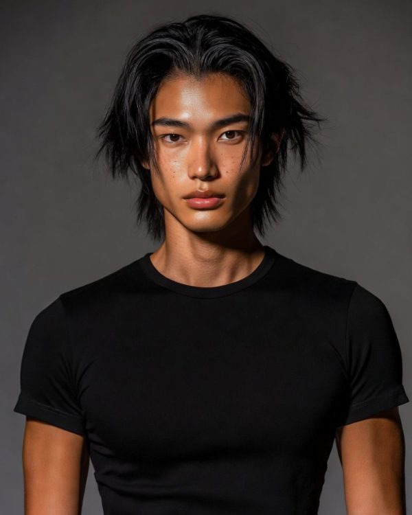 แบบ เสื้อ ยืด คอกลม สี ดำ สไตล์มินิมอล เรียบหรู