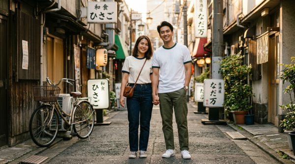 Streetwear ญี่ปุ่นเกาหลีกับเสื้อกุ้น ตัวแบบในโตเกียวและโซลใส่เสื้อกุ้นคอกุ้นแขน ผ้า Cotton 32s