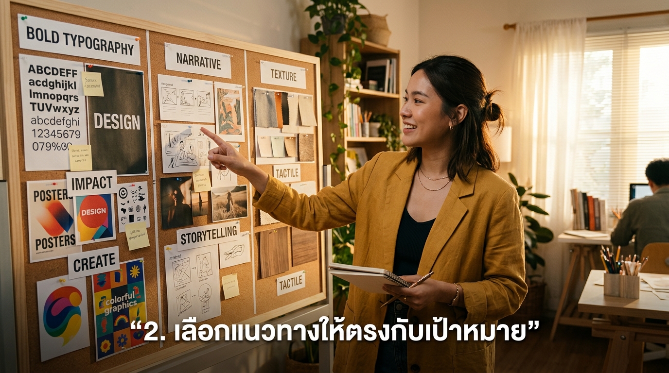 ขั้นตอนที่ 2 เลือกแนวทางให้ตรงกับเป้าหมาย