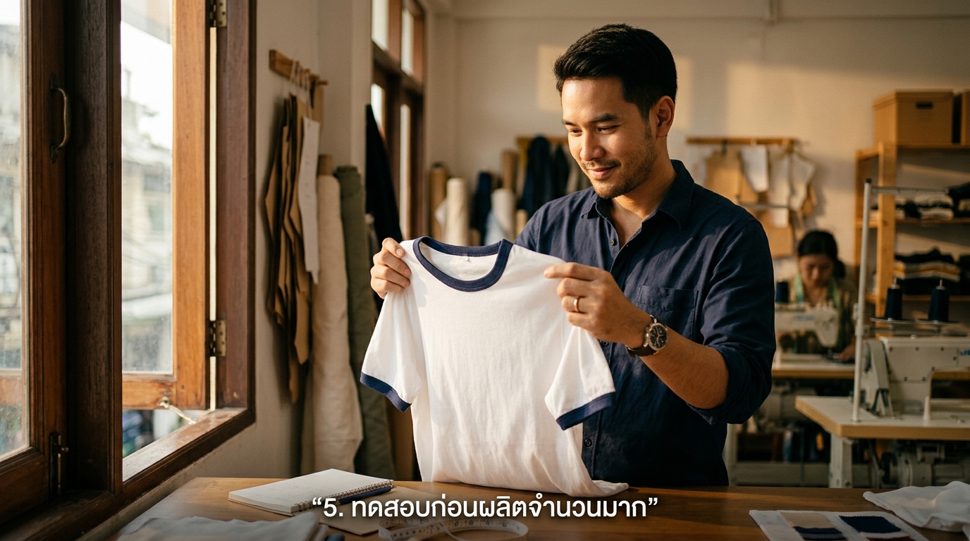 ขั้นตอนที่ 5 ทดสอบก่อนผลิตจำนวนมาก