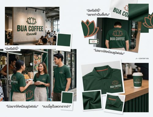 ทำเสื้อทีมจากโลโก้ร้าน