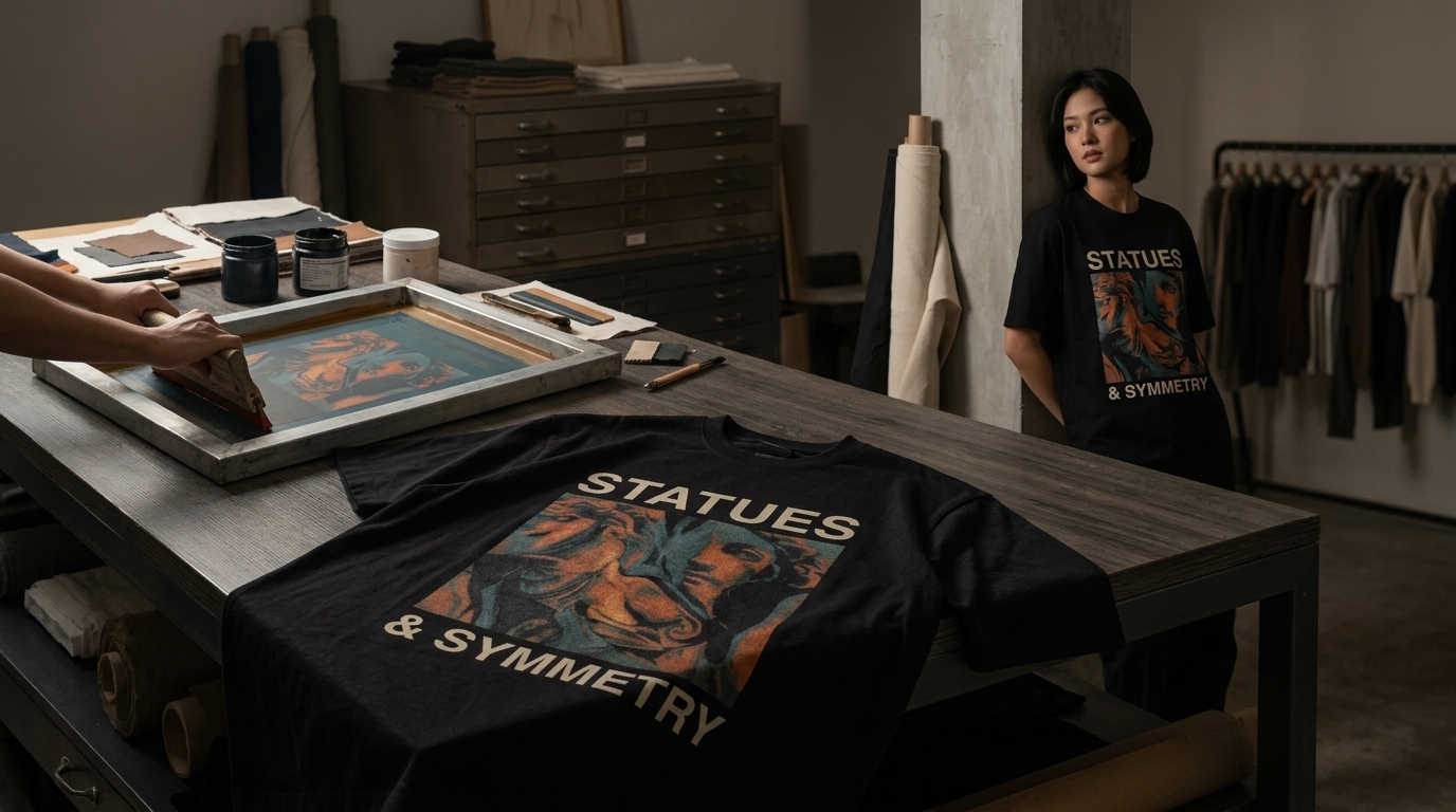 งานสกรีนเสื้อยืดและเสื้อพร้อมใช้งานสำหรับทีมและแบรนด์