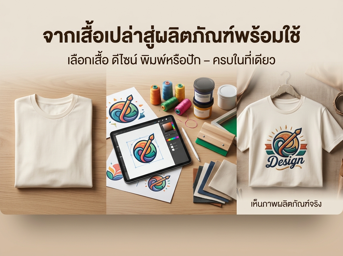 เสื้อเปล่า JI สำหรับเลือกเป็นเสื้อฐานก่อนออกแบบและทำเสื้อยืดพร้อมสกรีน
